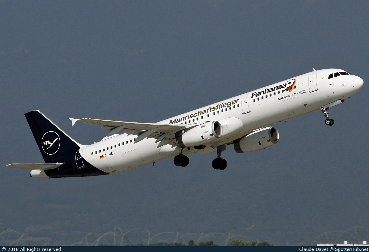 Photo of D-AISQ - Airbus A321-231 operated by Lufthansa