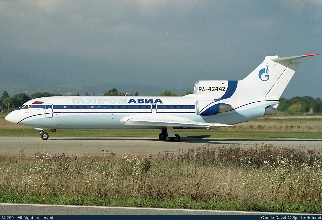 Photo of RA-42442 - Yakovlev Yak-42D operated by Gazpromavia