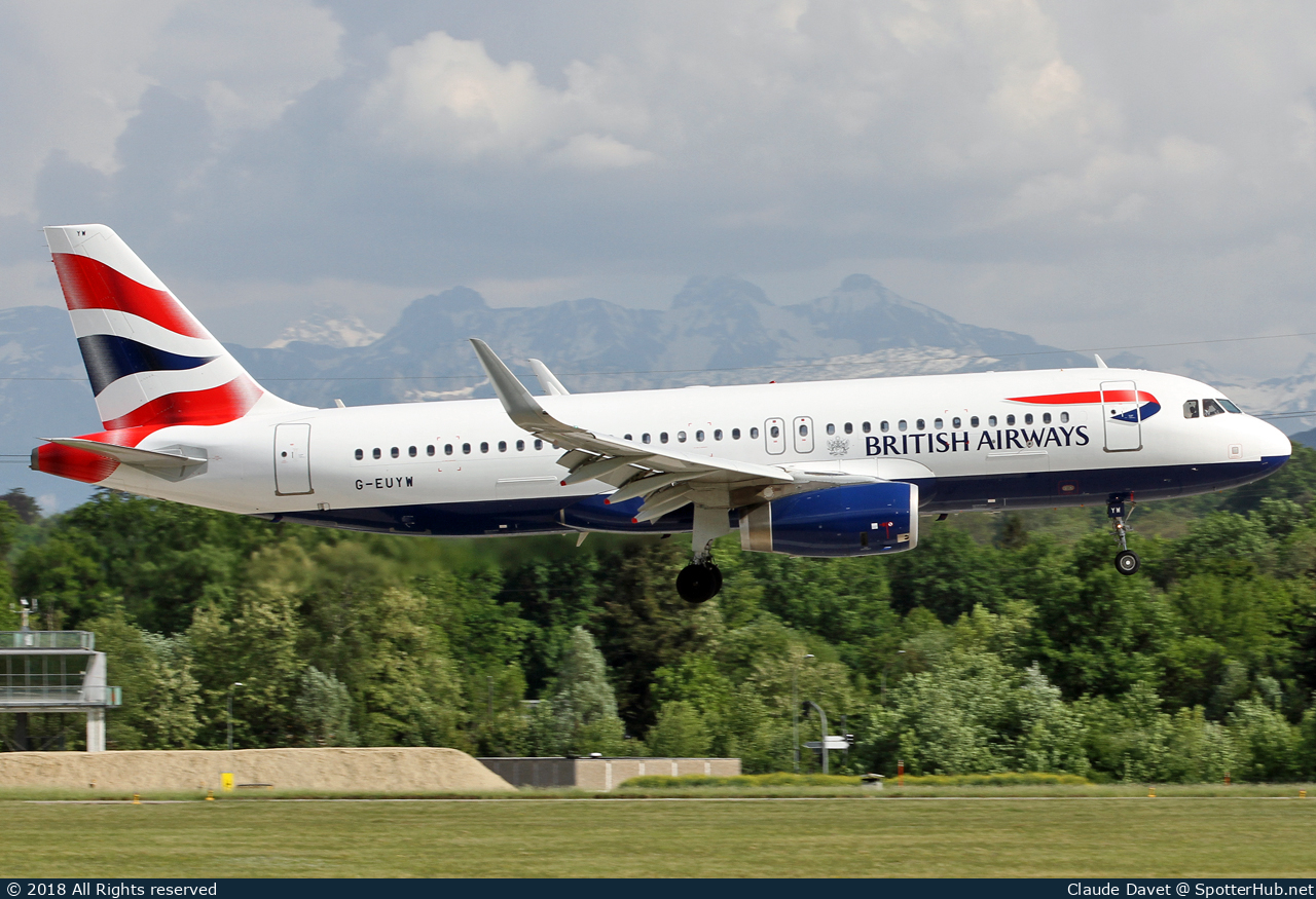 Photo of G-EUYW - Airbus A320-232 operated by British Airways