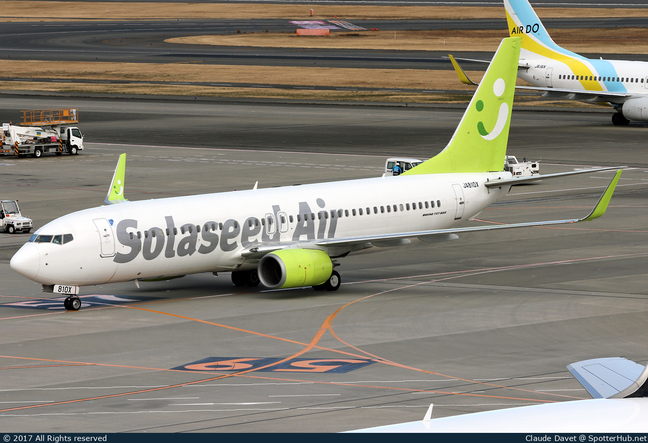 Photo of JA810X - Boeing 737-86N operated by Solaseed Air