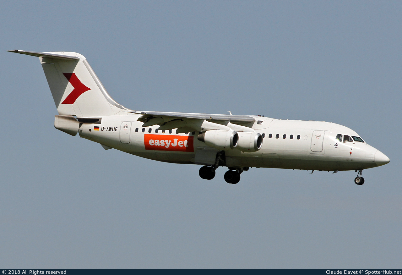 Photo of D-AWUE - British Aerospace 146-200 operated by easyJet (opb WDL Aviation)