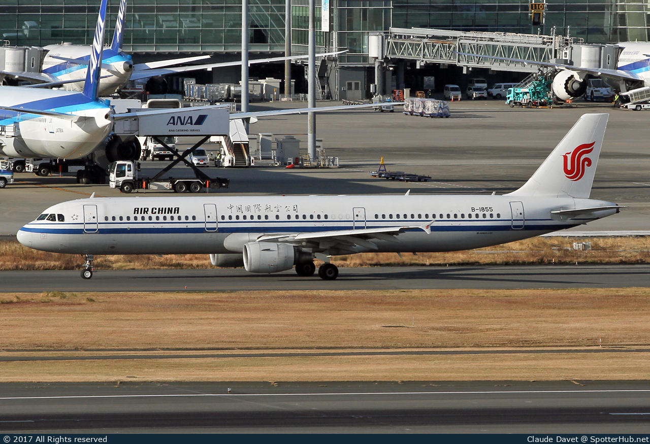 Photo of B-1855 - Airbus A321-213 operated by Air China