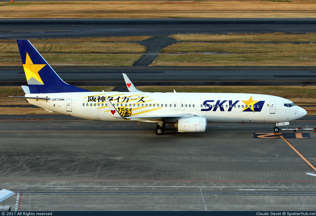 Photo of JA73NK - Boeing 737-86N operated by Skymark Airlines