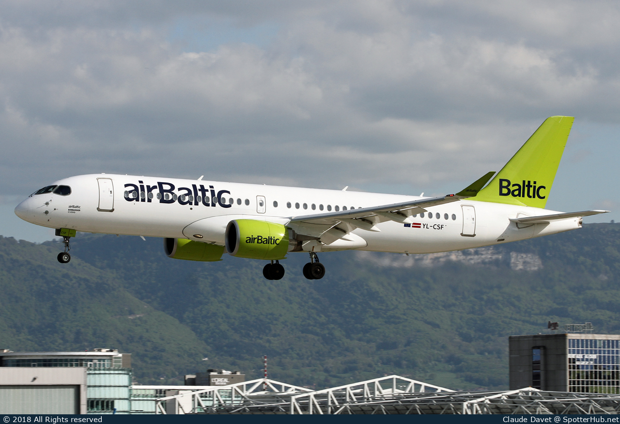 Photo of YL-CSF - Airbus A220-300 operated by airBaltic