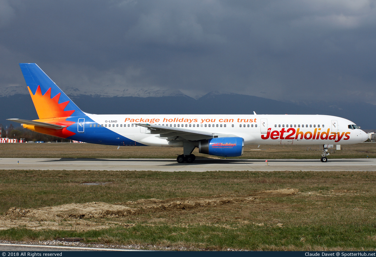 Photo of G-LSAD - Boeing 757-236 operated by Jet2