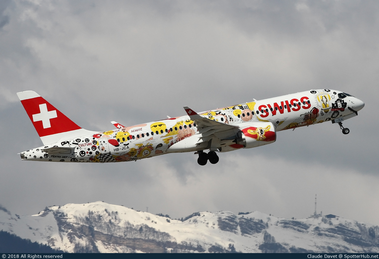 Photo of HB-JCA - Airbus A220-300 operated by Swiss International Air Lines