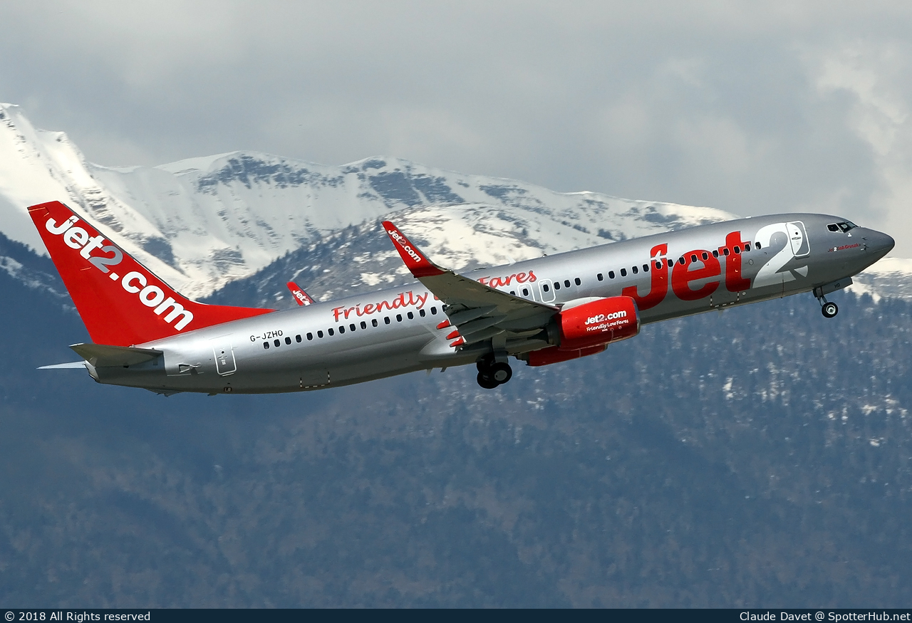 Photo of G-JZHO - Boeing 737-8MG operated by Jet2