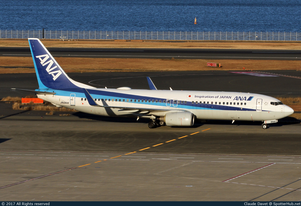 Photo of JA61AN - Boeing 737-881 operated by ANA All Nippon Airways (opb ANA Wings)