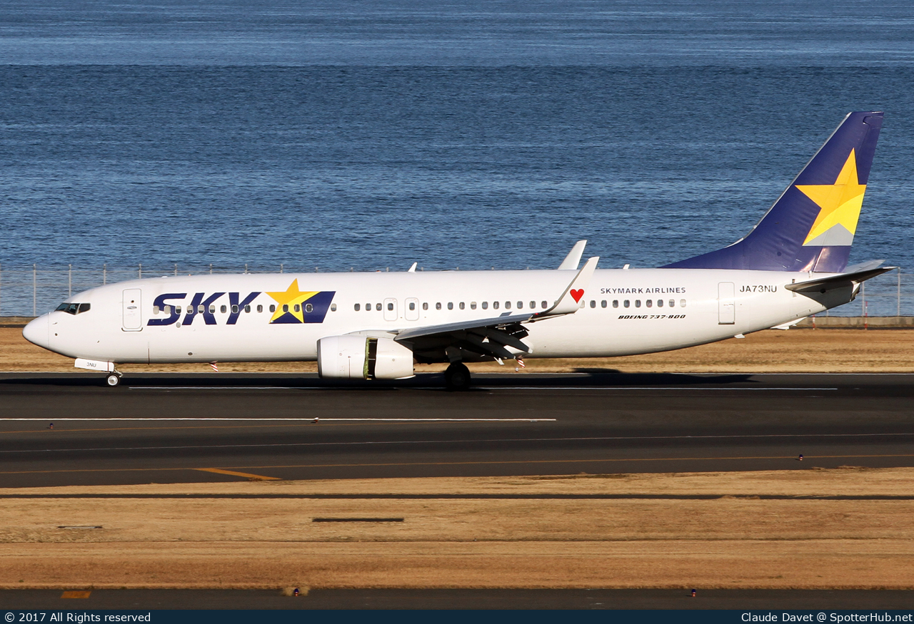Photo of JA73NU - Boeing 737-86N operated by Skymark Airlines