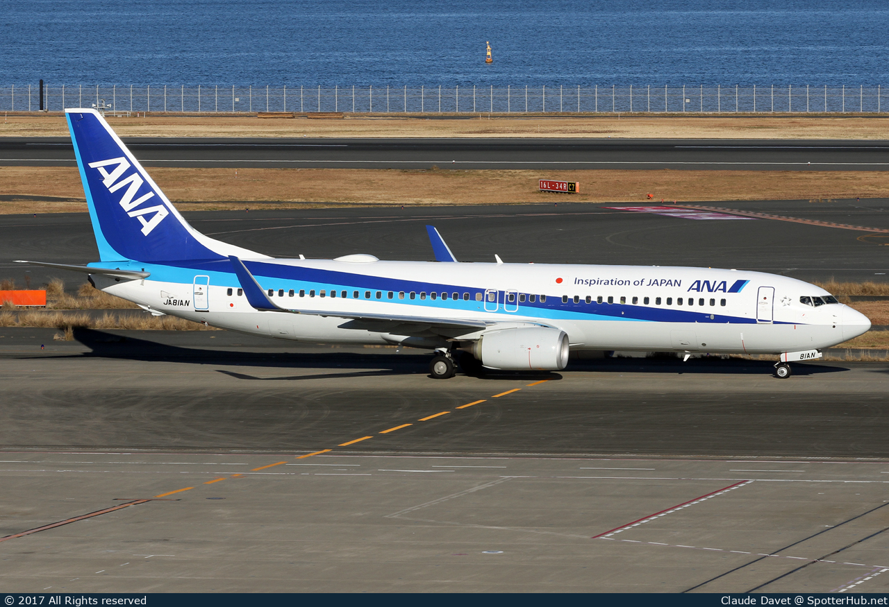 Photo of JA81AN - Boeing 737-881 operated by ANA All Nippon Airways (opb ANA Wings)