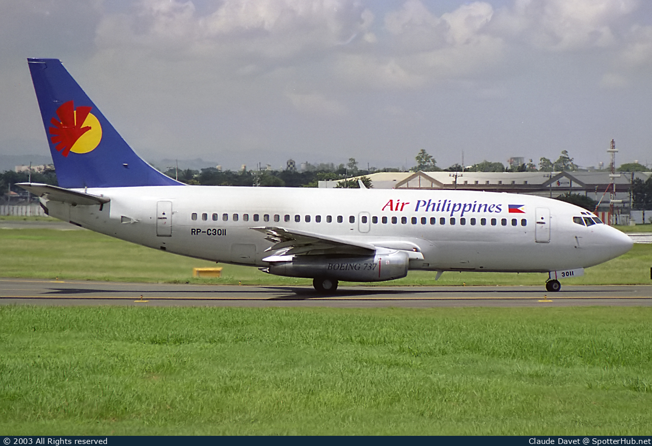 Photo of RP-C3011 - Boeing 737-2H4(Adv) operated by Air Philippines