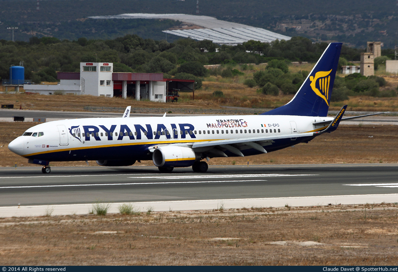 Photo of EI-EPD - Boeing 737-8AS operated by Ryanair