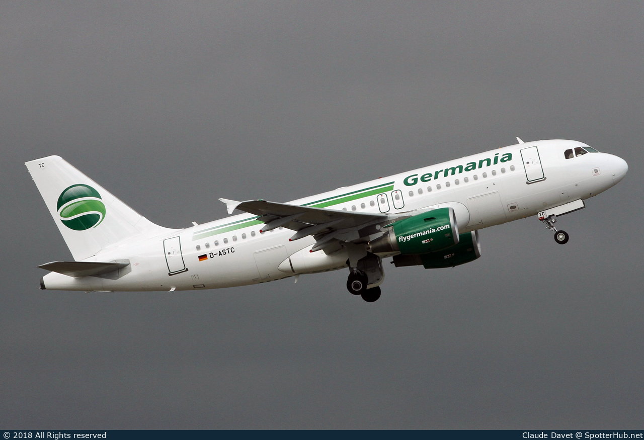 Photo of D-ASTC - Airbus A319-112 operated by Germania