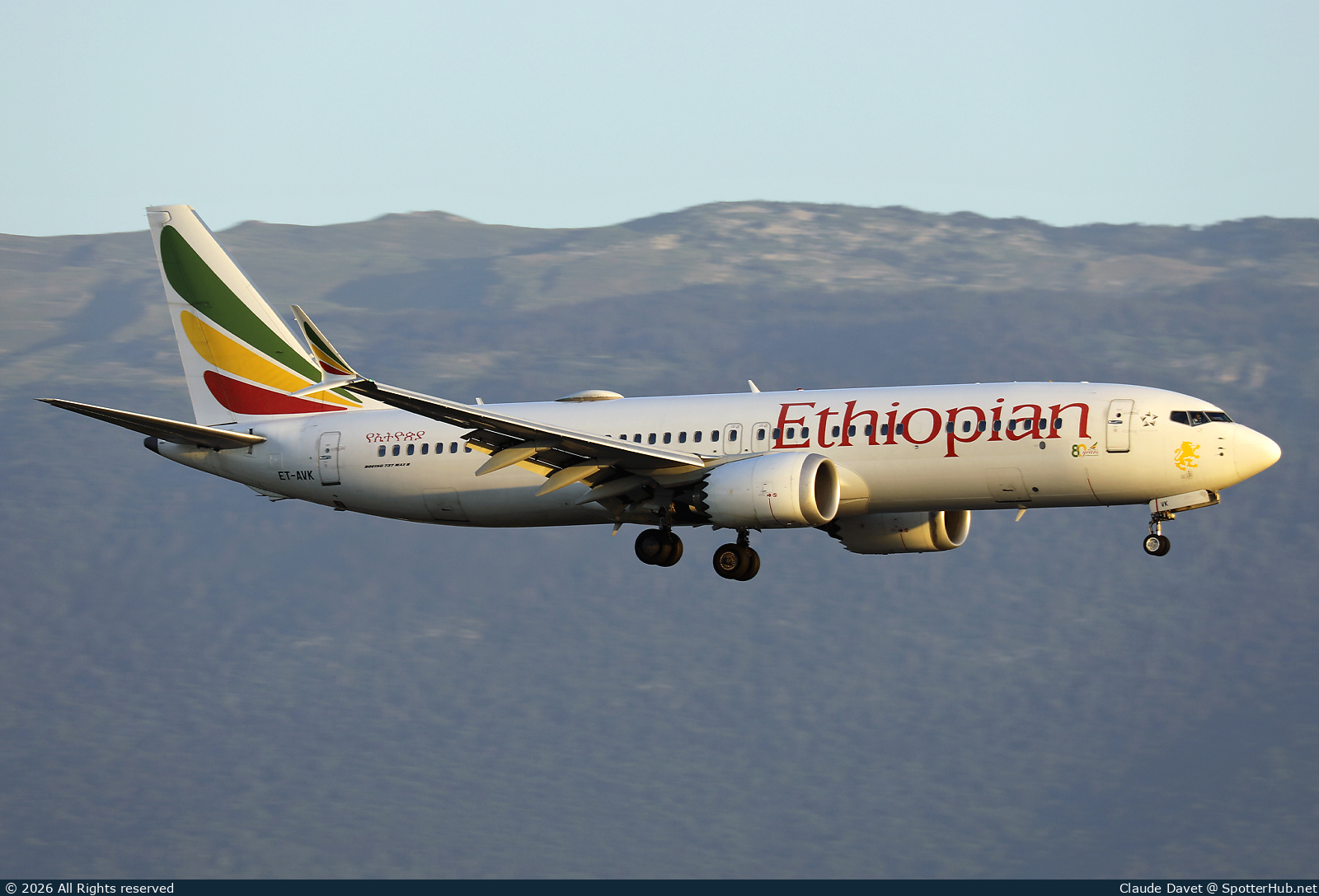 Photo of ET-AVK - Boeing 737 MAX 8 operated by Ethiopian Airlines