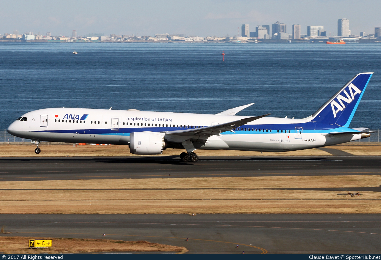 Photo of JA872A - Boeing 787-9 Dreamliner operated by ANA All Nippon Airways