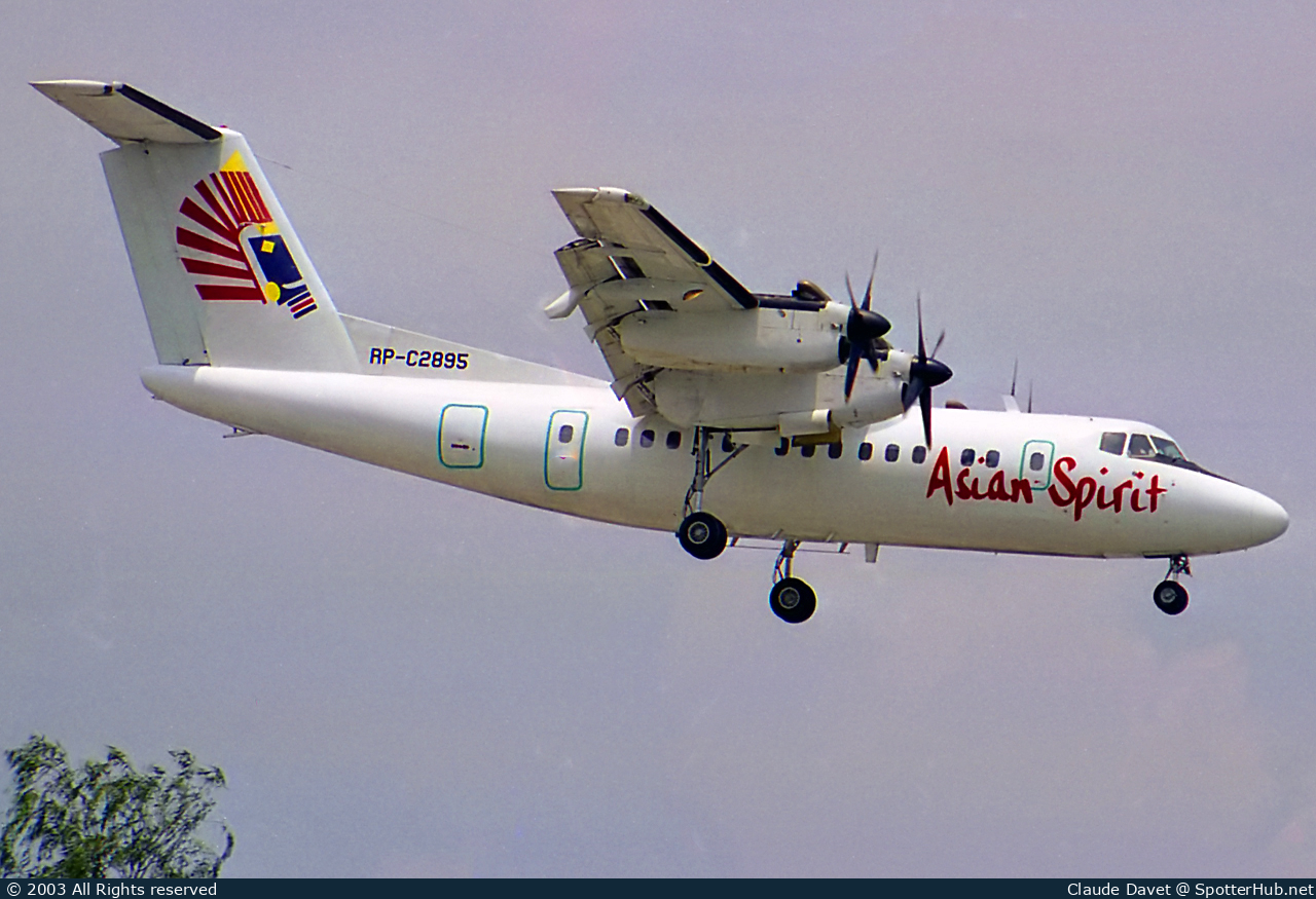 Photo of RP-C2895 - De Havilland Canada DHC-7-102 operated by Asian Spirit