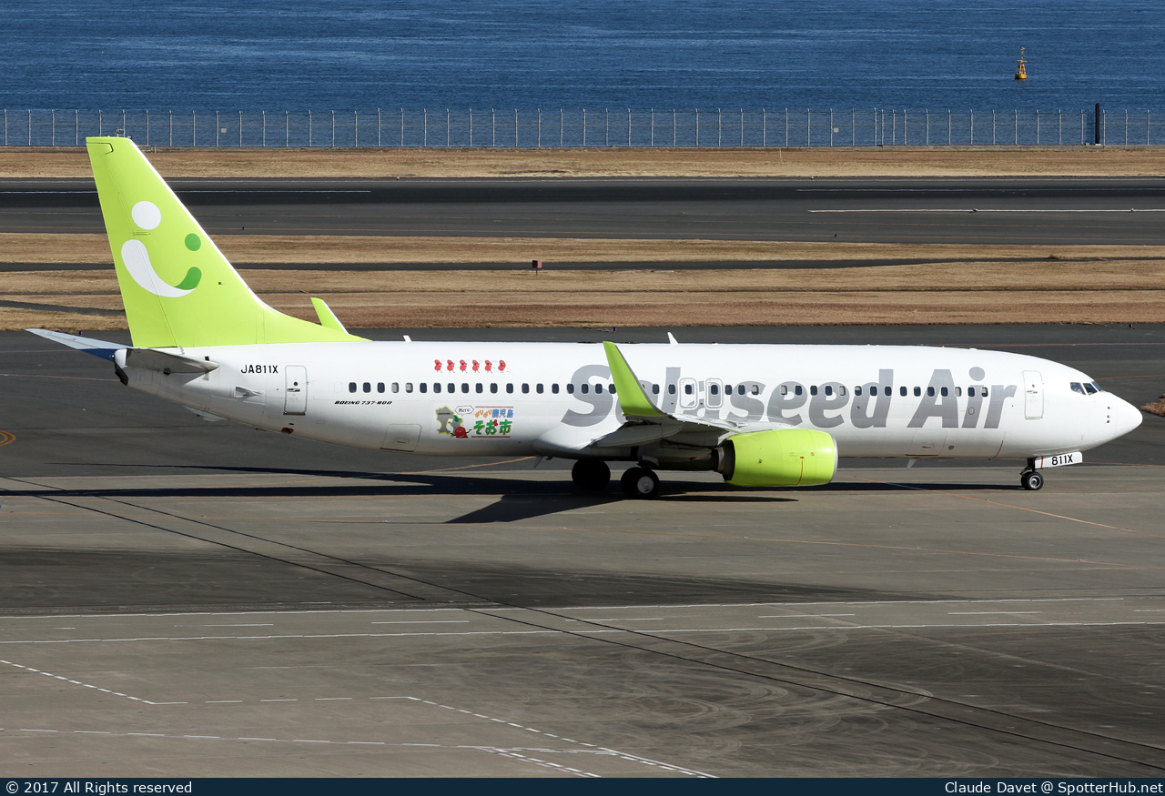 Photo of JA811X - Boeing 737-86N operated by Solaseed Air