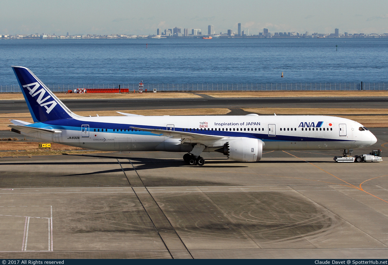 Photo of JA830A - Boeing 787-9 Dreamliner operated by ANA All Nippon Airways