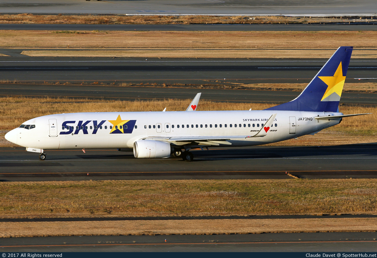 Photo of JA73NQ - Boeing 737-81D operated by Skymark Airlines
