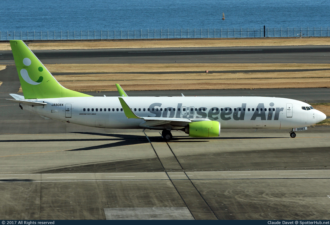 Photo of JA808X - Boeing 737-81D operated by Solaseed Air