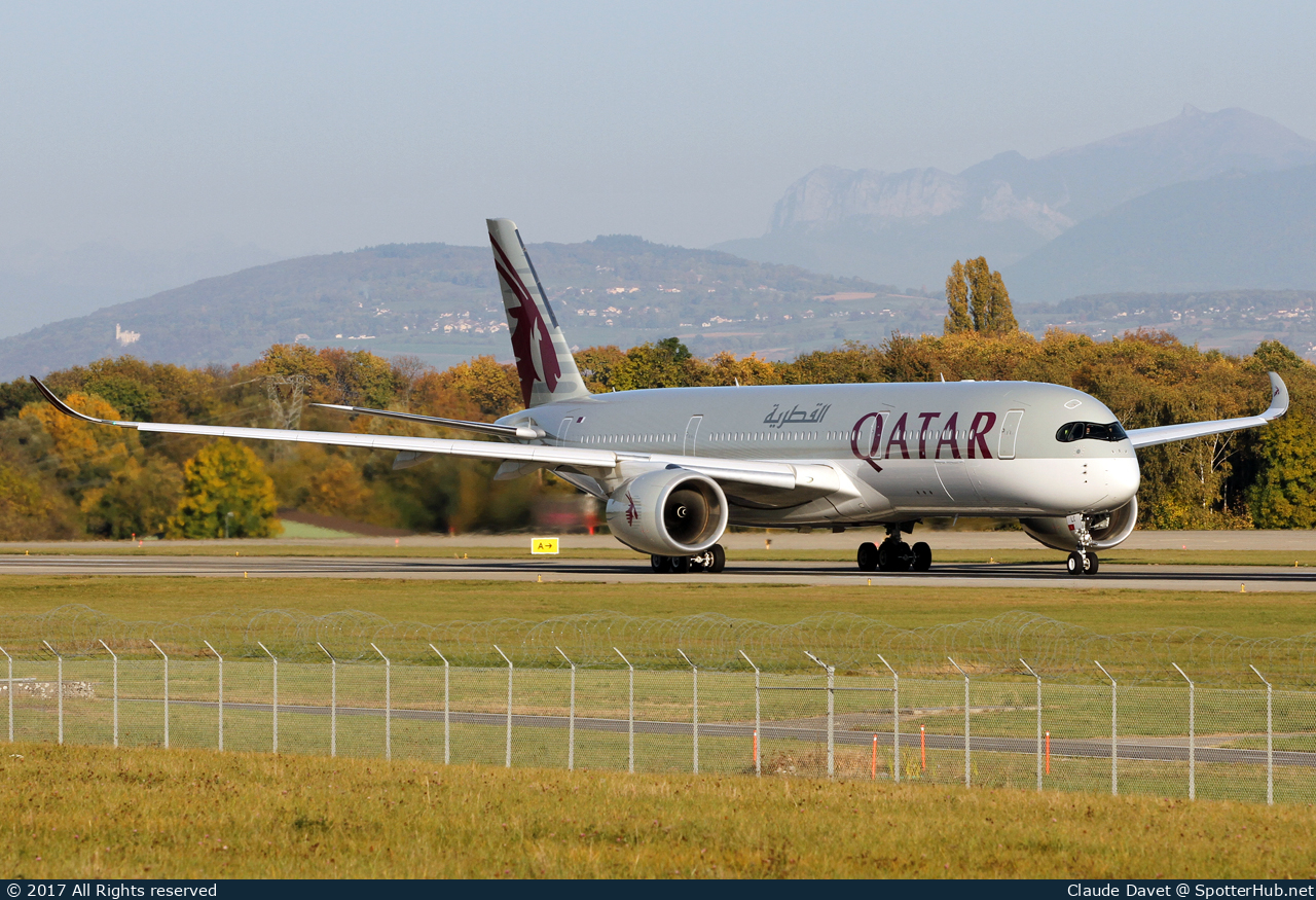 Photo of A7-ALC - Airbus A350-941 operated by Qatar Airways