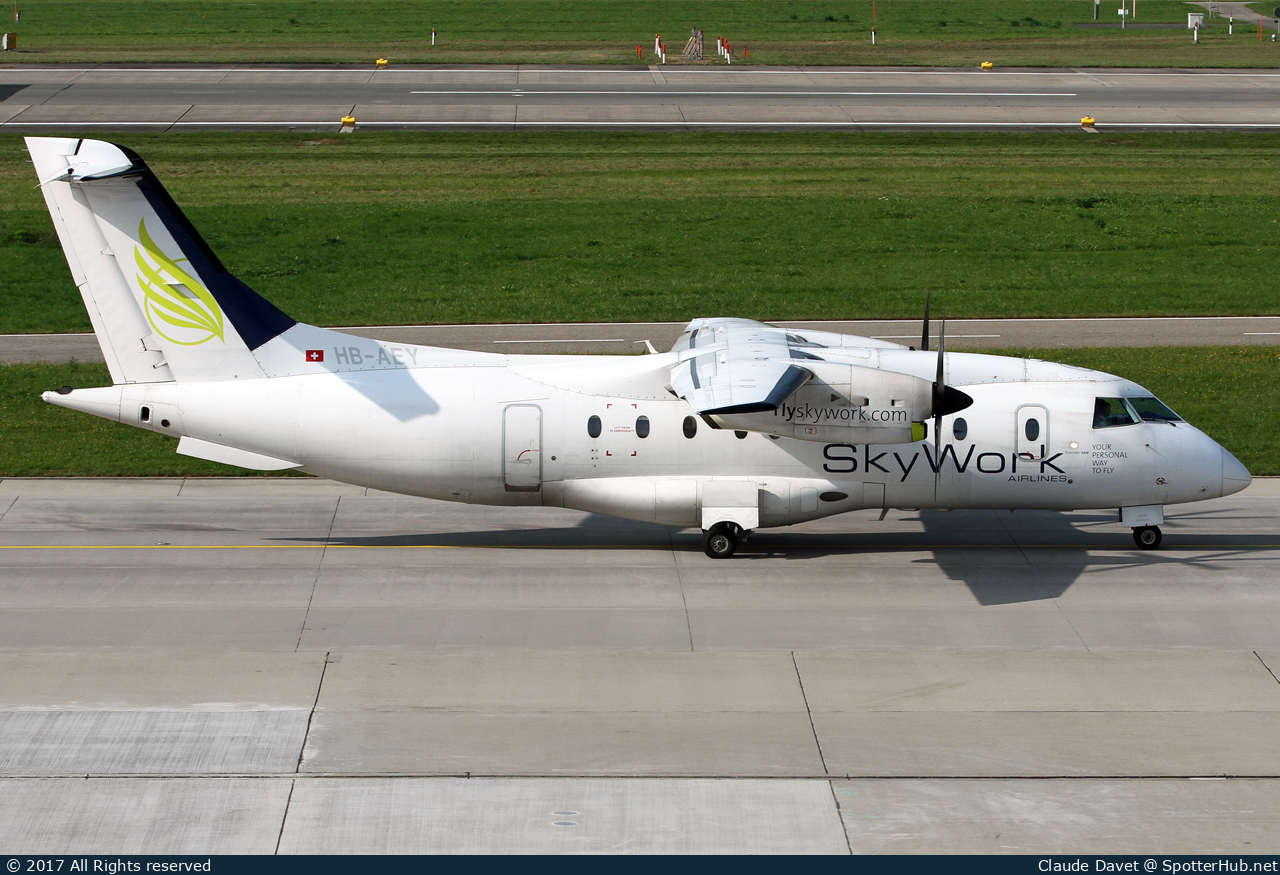 Photo of HB-AEY - Dornier 328-130 operated by SkyWork Airlines
