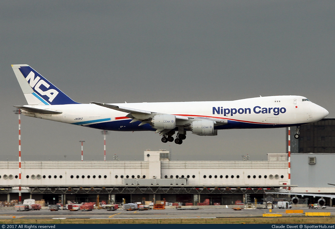 Photo of JA13KZ - Boeing 747-8KZF operated by Nippon Cargo Airlines
