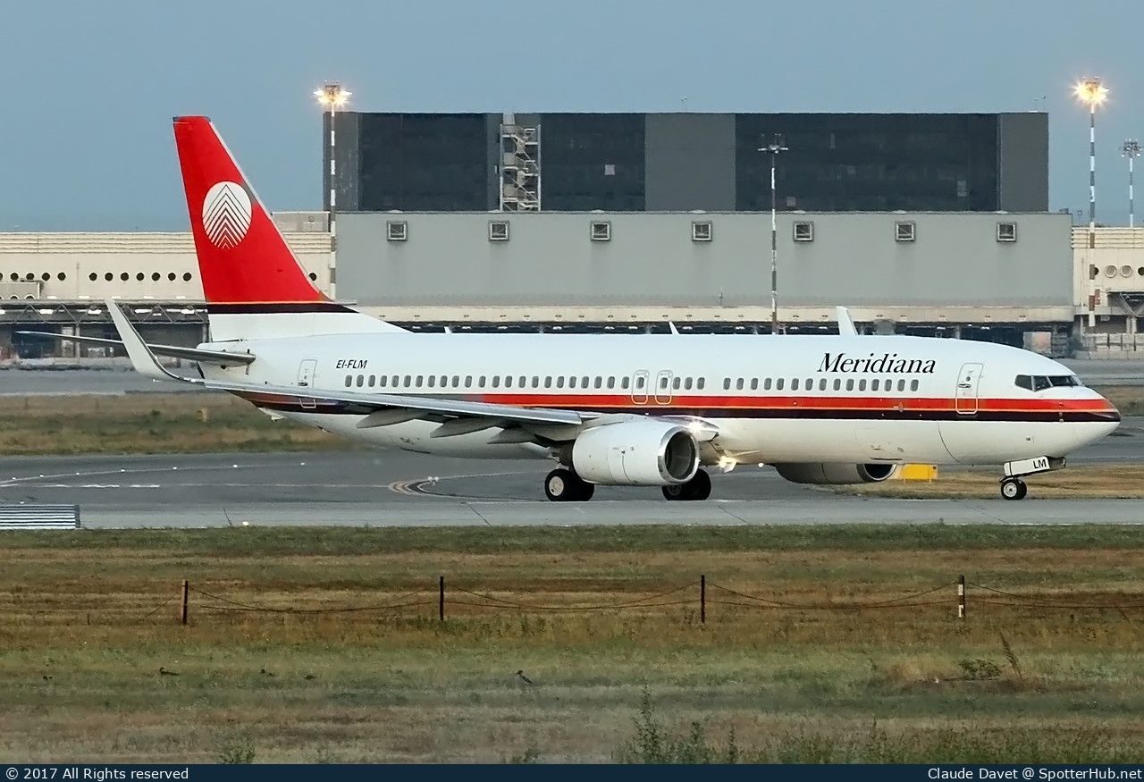 Photo of EI-FLM - Boeing 737-85F operated by Meridiana