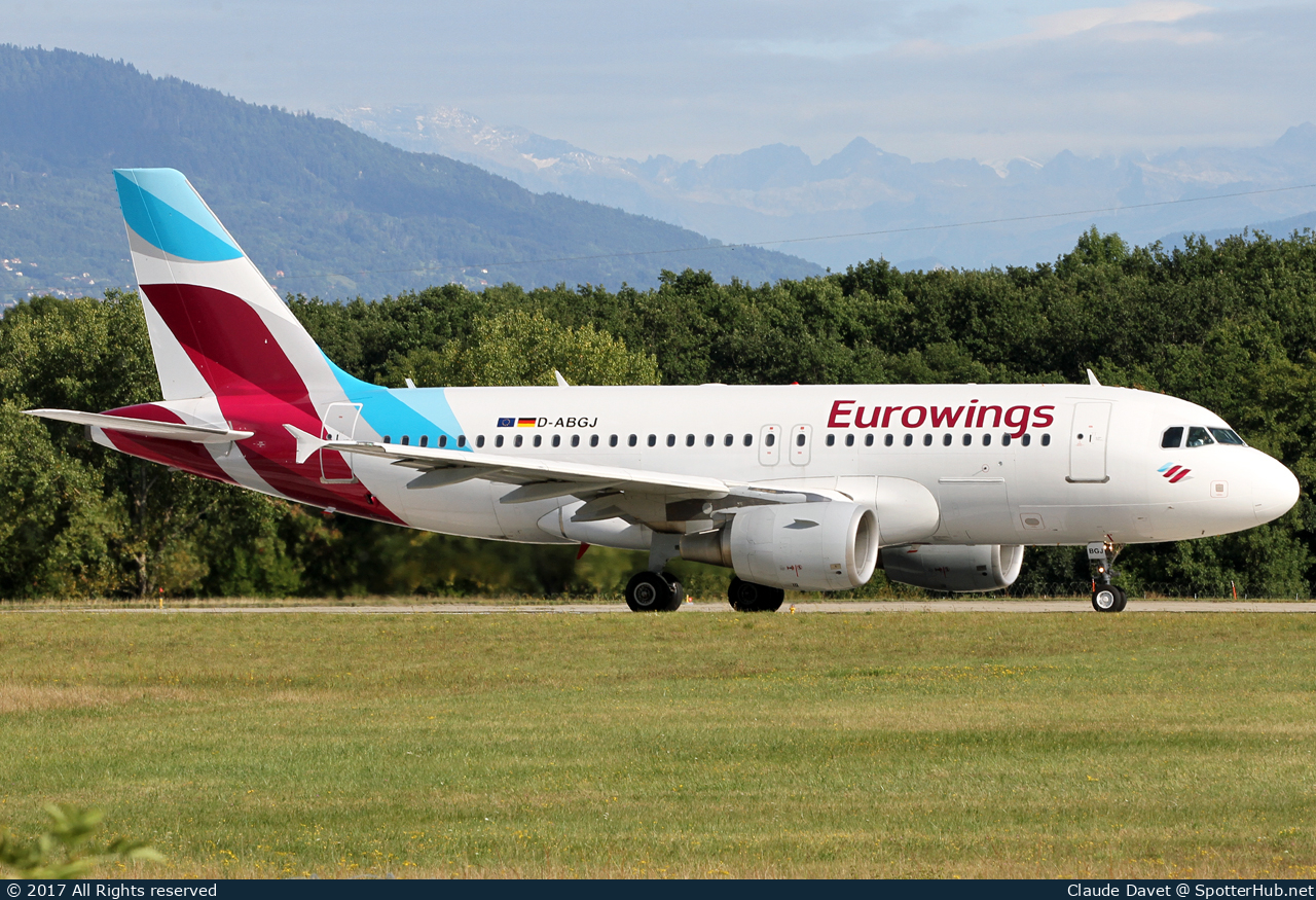 Photo of D-ABGJ - Airbus A319-112 operated by Eurowings