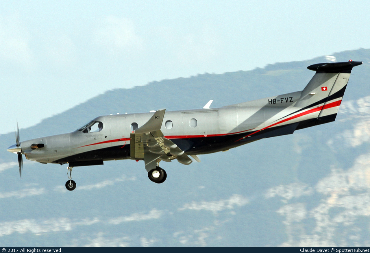 Photo of HB-FVZ - Pilatus PC-12/45 operated by Fly 7 Executive Aviation