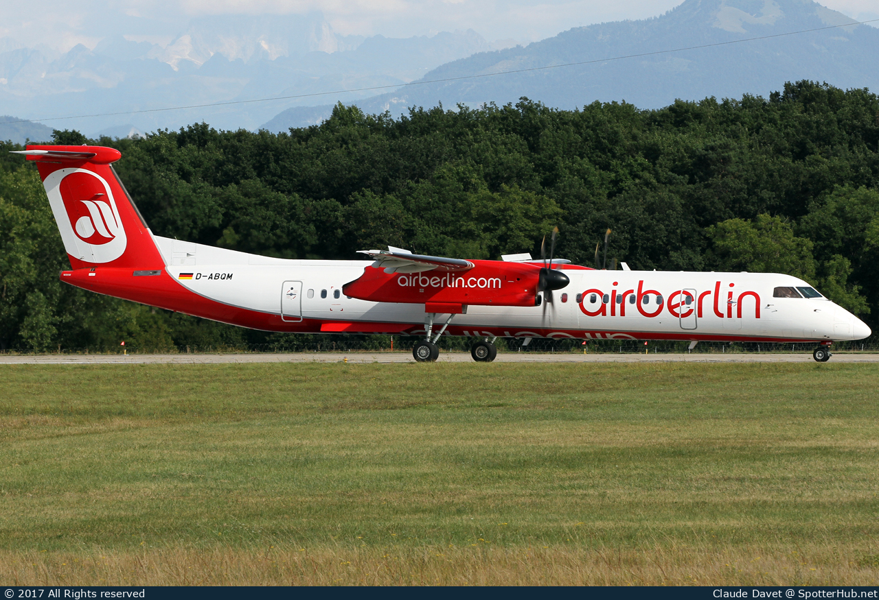 Photo of D-ABQM - Bombardier DHC-8-402 Dash 8 Q400 operated by Air Berlin (opb LGW Luftfahrtgesellschaft Walter)