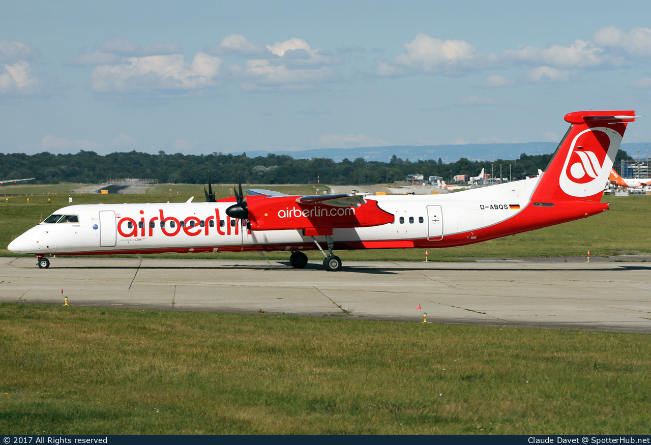 Photo of D-ABQS - Bombardier DHC-8-402 Dash 8 Q400 operated by Air Berlin (opb LGW Luftfahrtgesellschaft Walter)