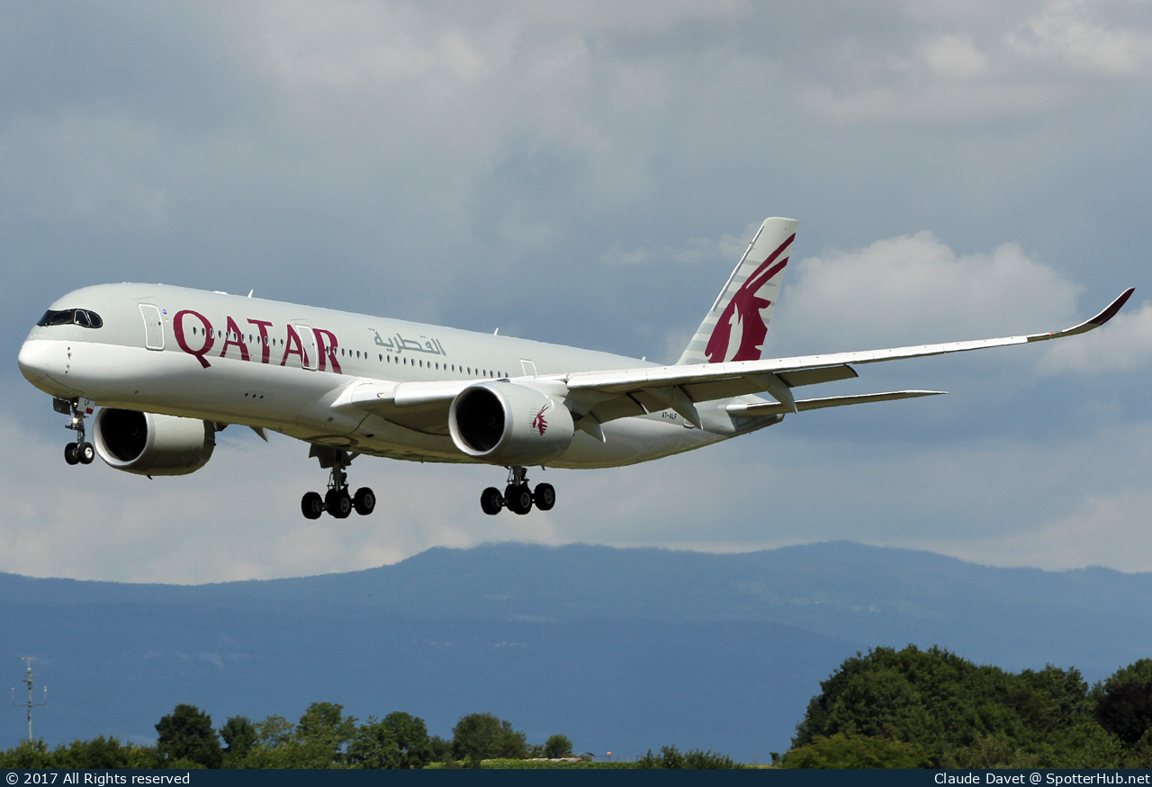 Photo of A7-ALF - Airbus A350-941 operated by Qatar Airways