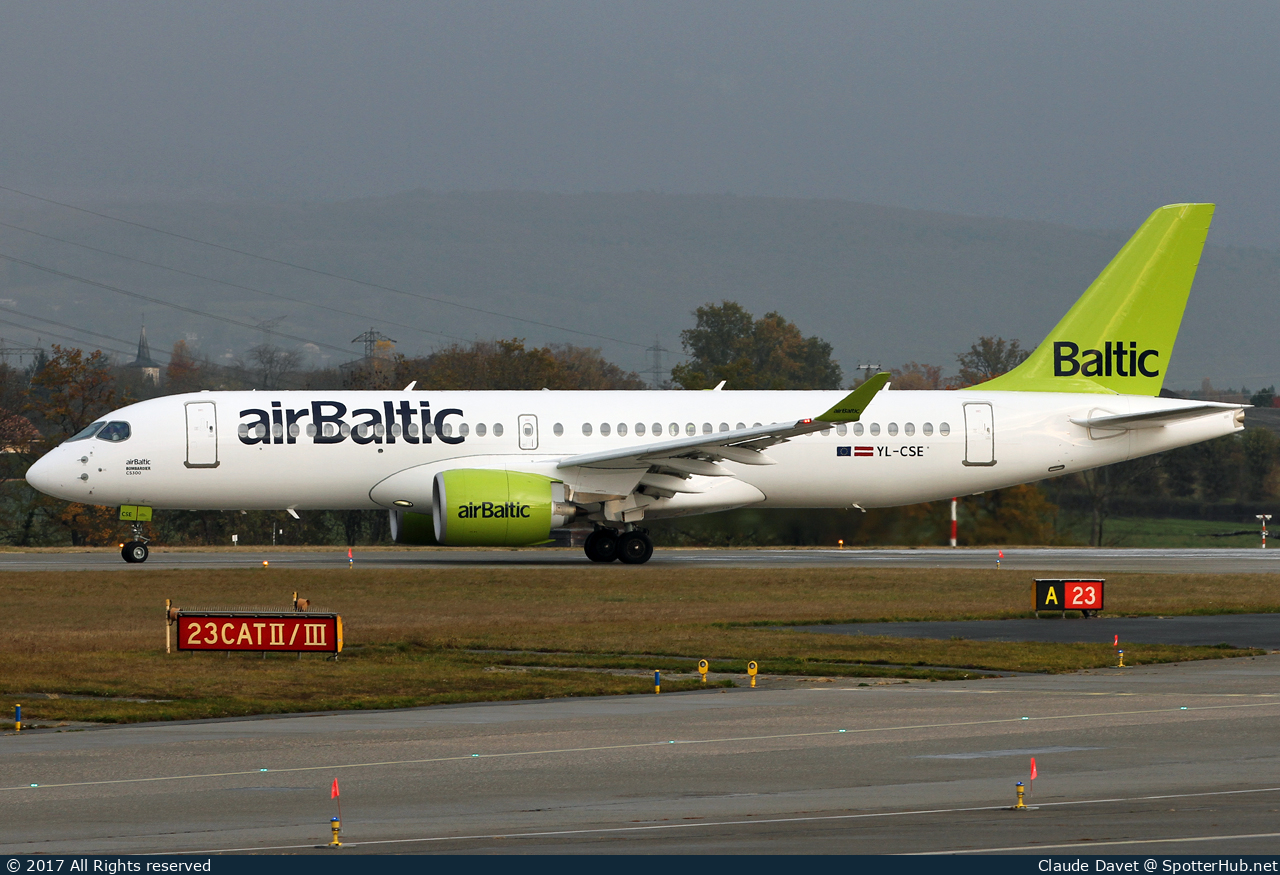 Photo of YL-CSE - Airbus A220-300 operated by airBaltic