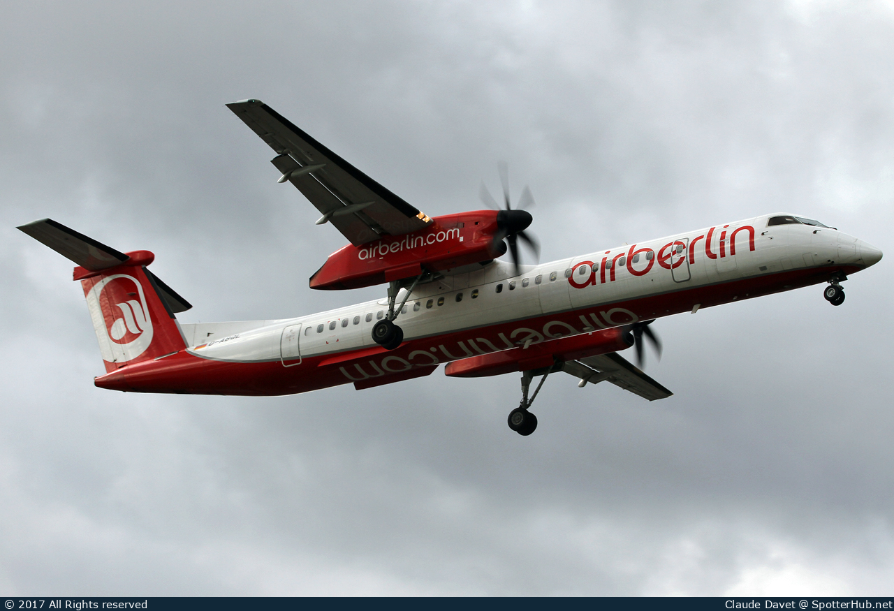 Photo of D-ABQL - Bombardier DHC-8-402 Dash 8 Q400 operated by Air Berlin (opb LGW Luftfahrtgesellschaft Walter)