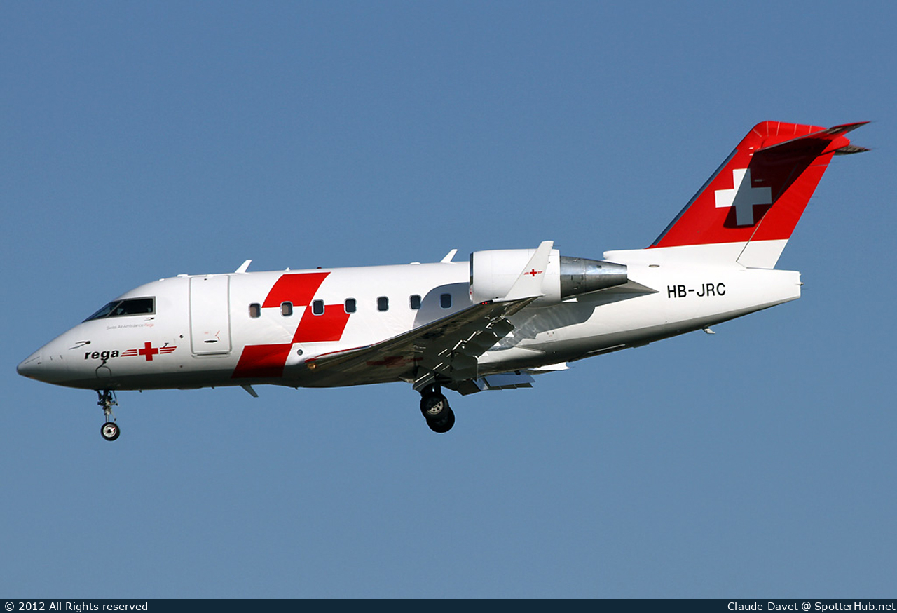 Photo of HB-JRC - Bombardier Challenger 604 operated by Rega Swiss Air-Rescue
