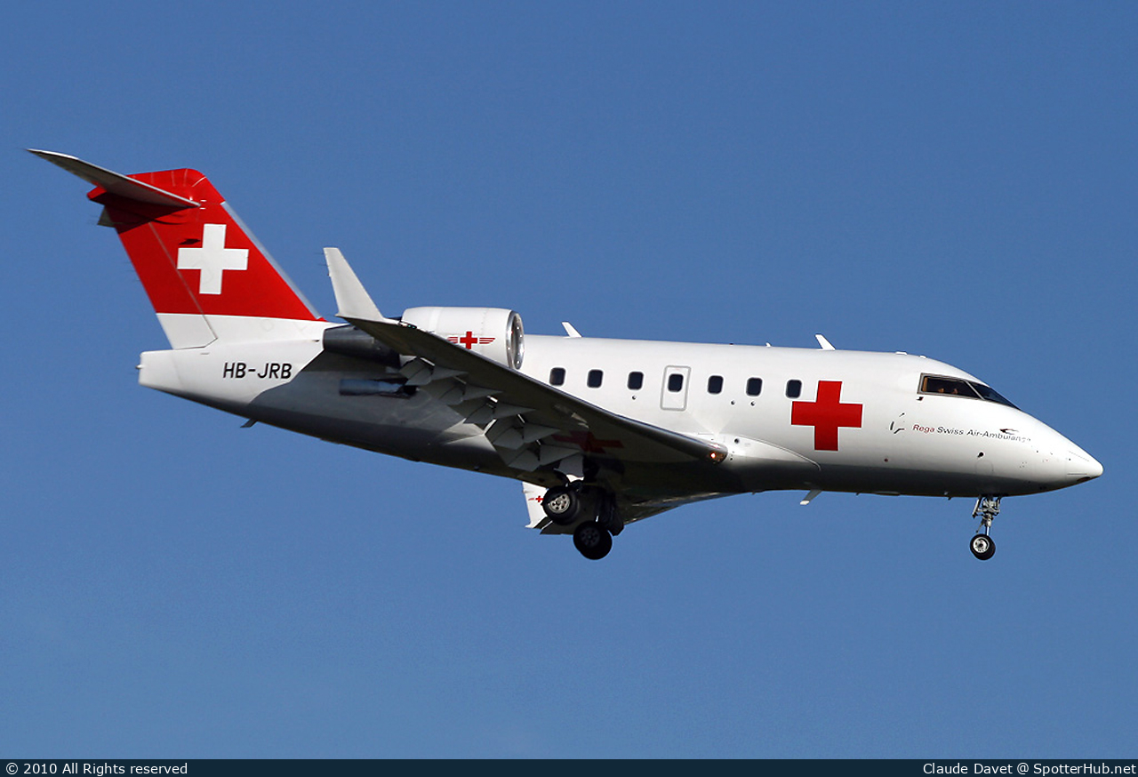 Photo of HB-JRB - Bombardier Challenger 604 operated by Rega Swiss Air-Rescue