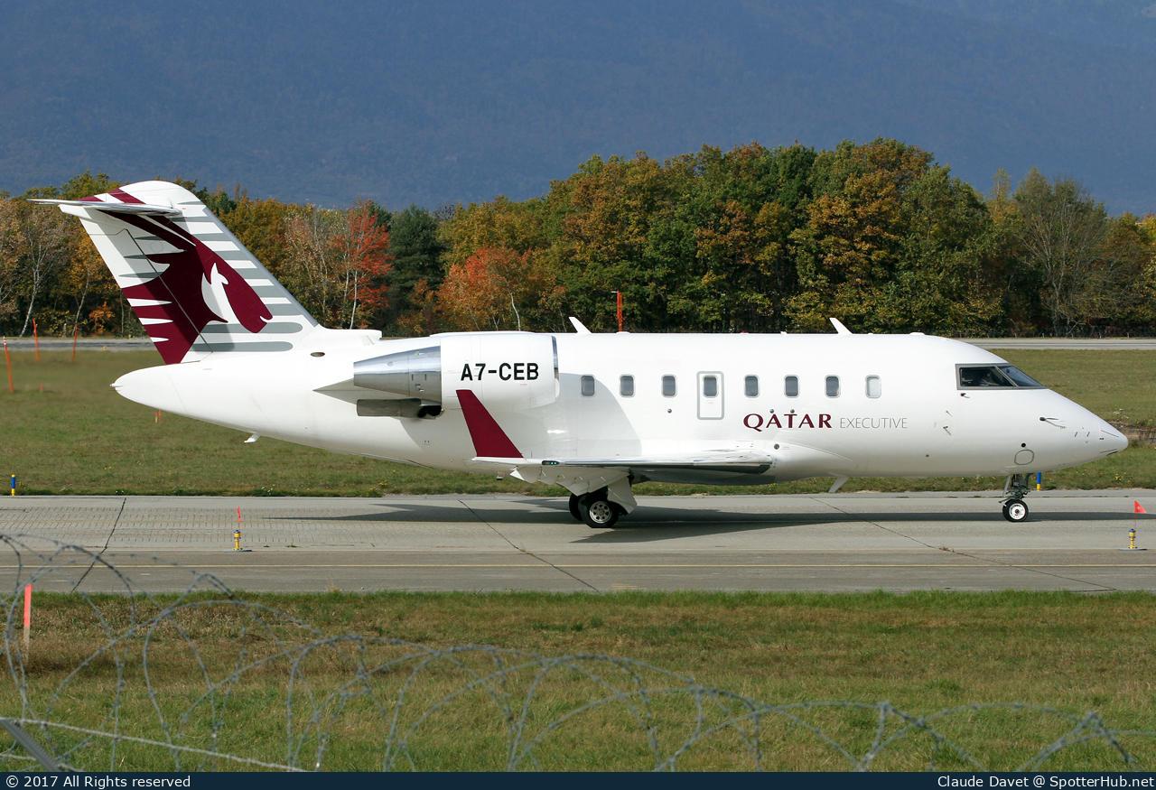Photo of A7-CEB - Bombardier Challenger 605 operated by Qatar Executive