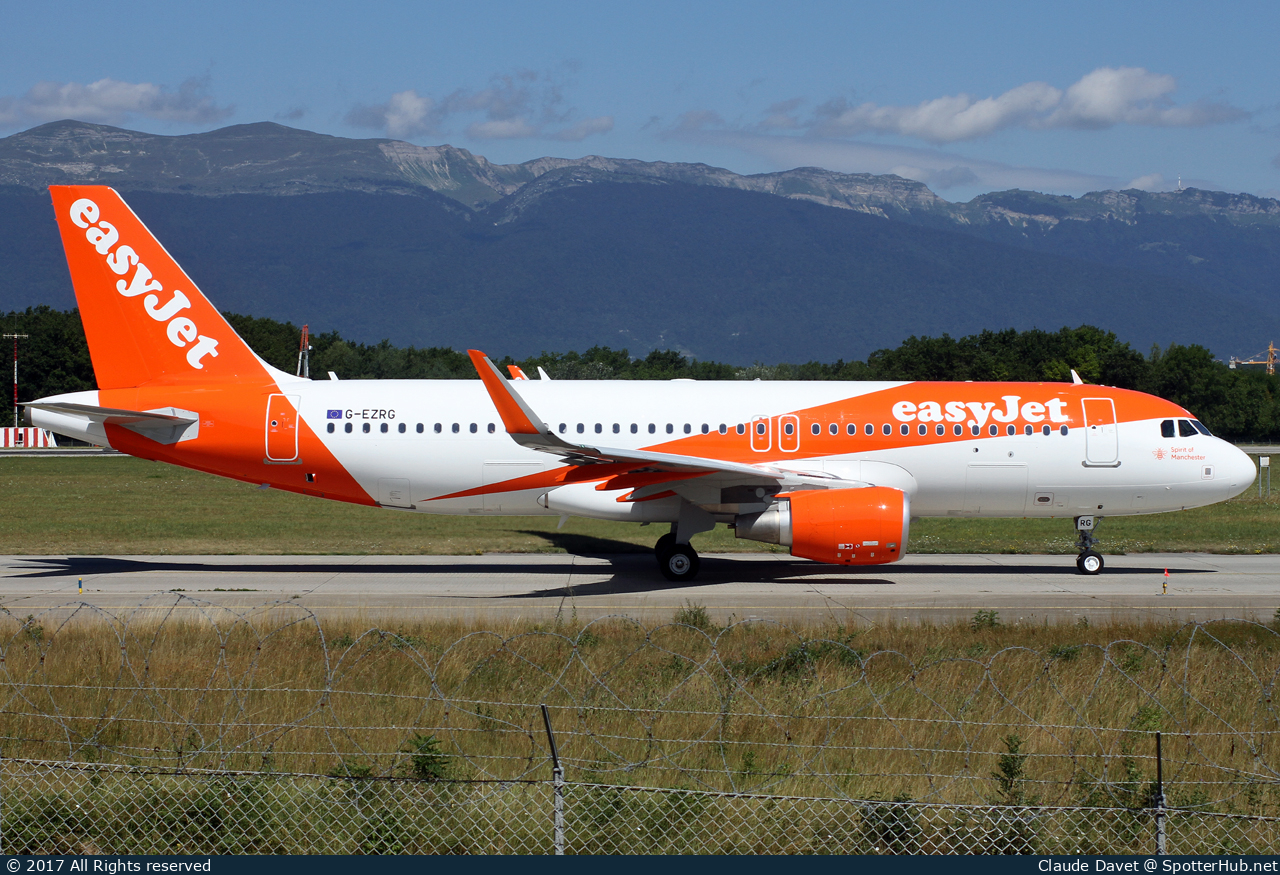 Photo of G-EZRG - Airbus A320-214 operated by easyJet