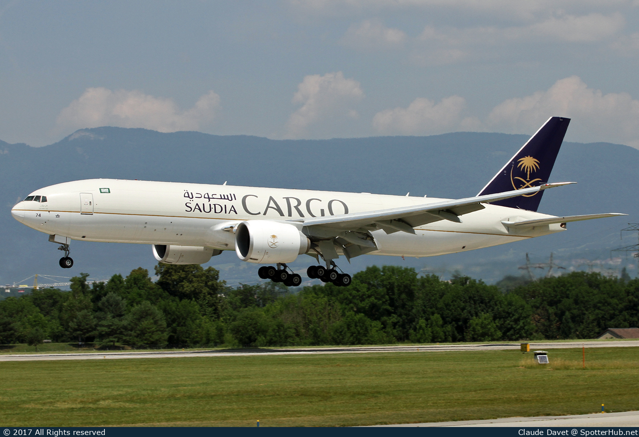 Photo of HZ-AK74 - Boeing 777-FFG operated by Saudia Cargo