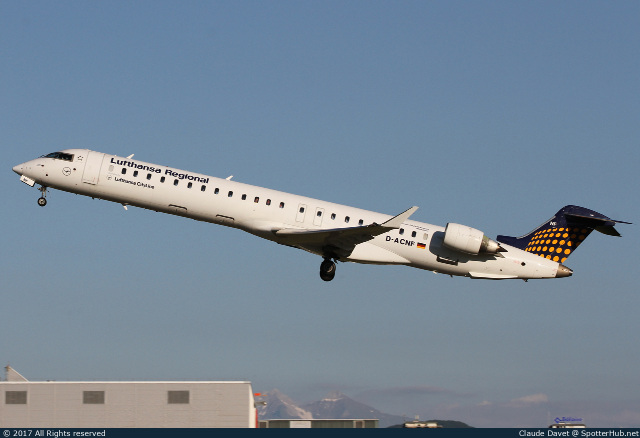 Photo of D-ACNF - Bombardier CRJ-900LR operated by Lufthansa CityLine