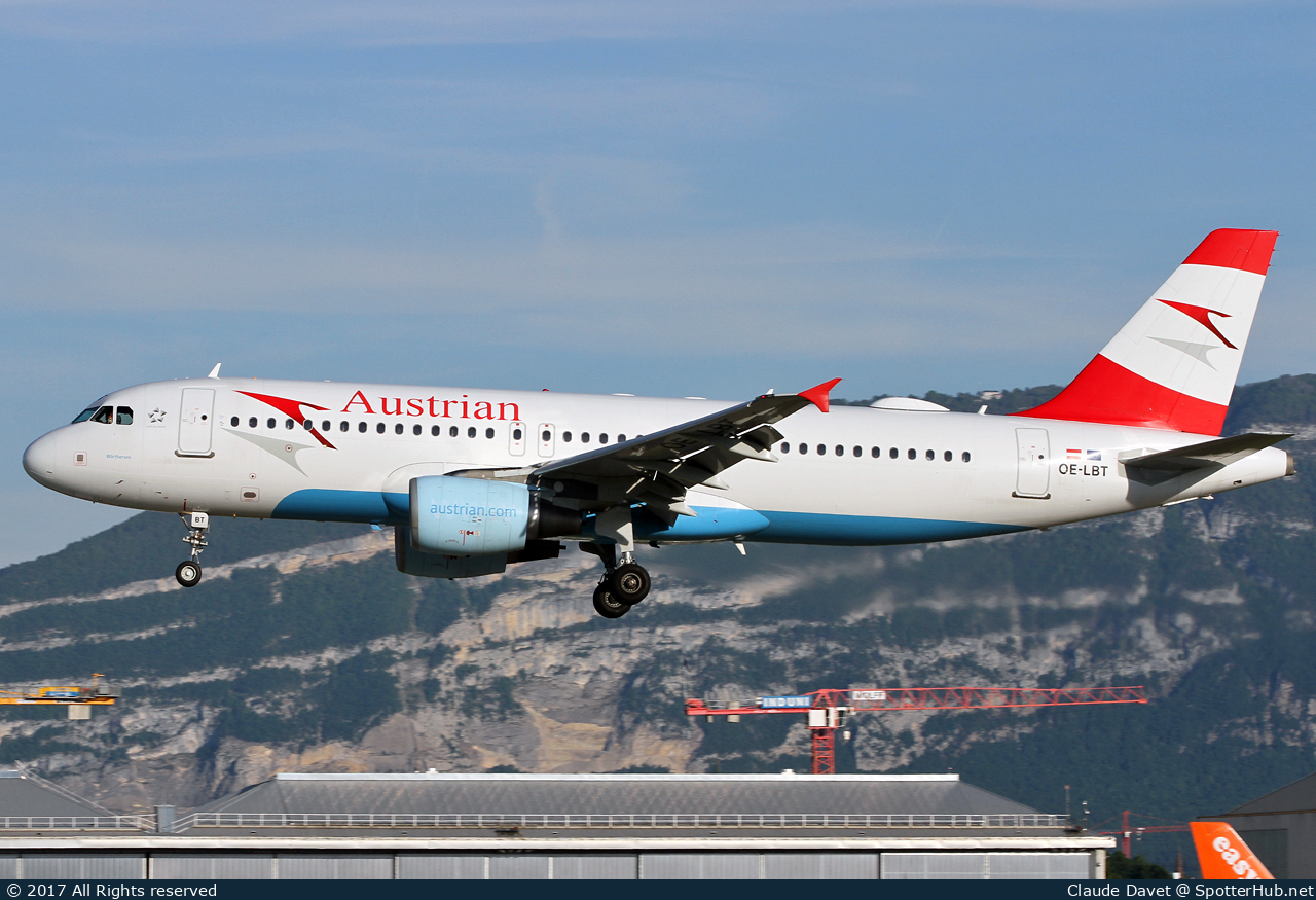 Photo of OE-LBT - Airbus A320-214 operated by Austrian Airlines