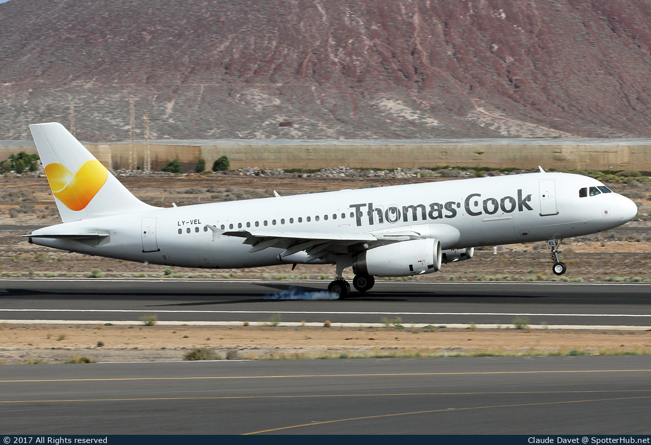 Photo of LY-VEL - Airbus A320-232 operated by Thomas Cook Airlines (opb Avion Express)