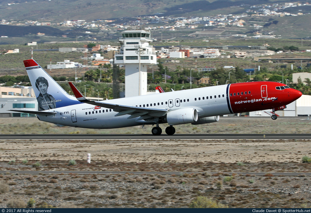 Photo of EI-FVL - Boeing 737-8JP operated by Norwegian Air International