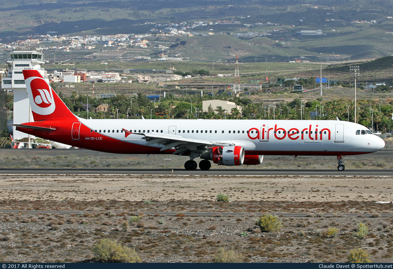 Photo of OE-LCE - Airbus A321-211 operated by Air Berlin (opb Niki)