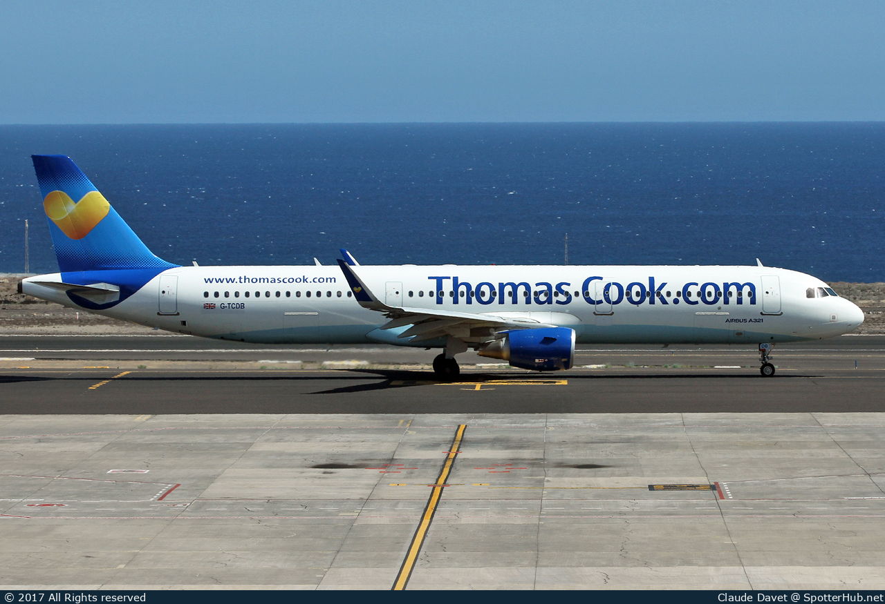 Photo of G-TCDB - Airbus A321-211 operated by Thomas Cook Airlines