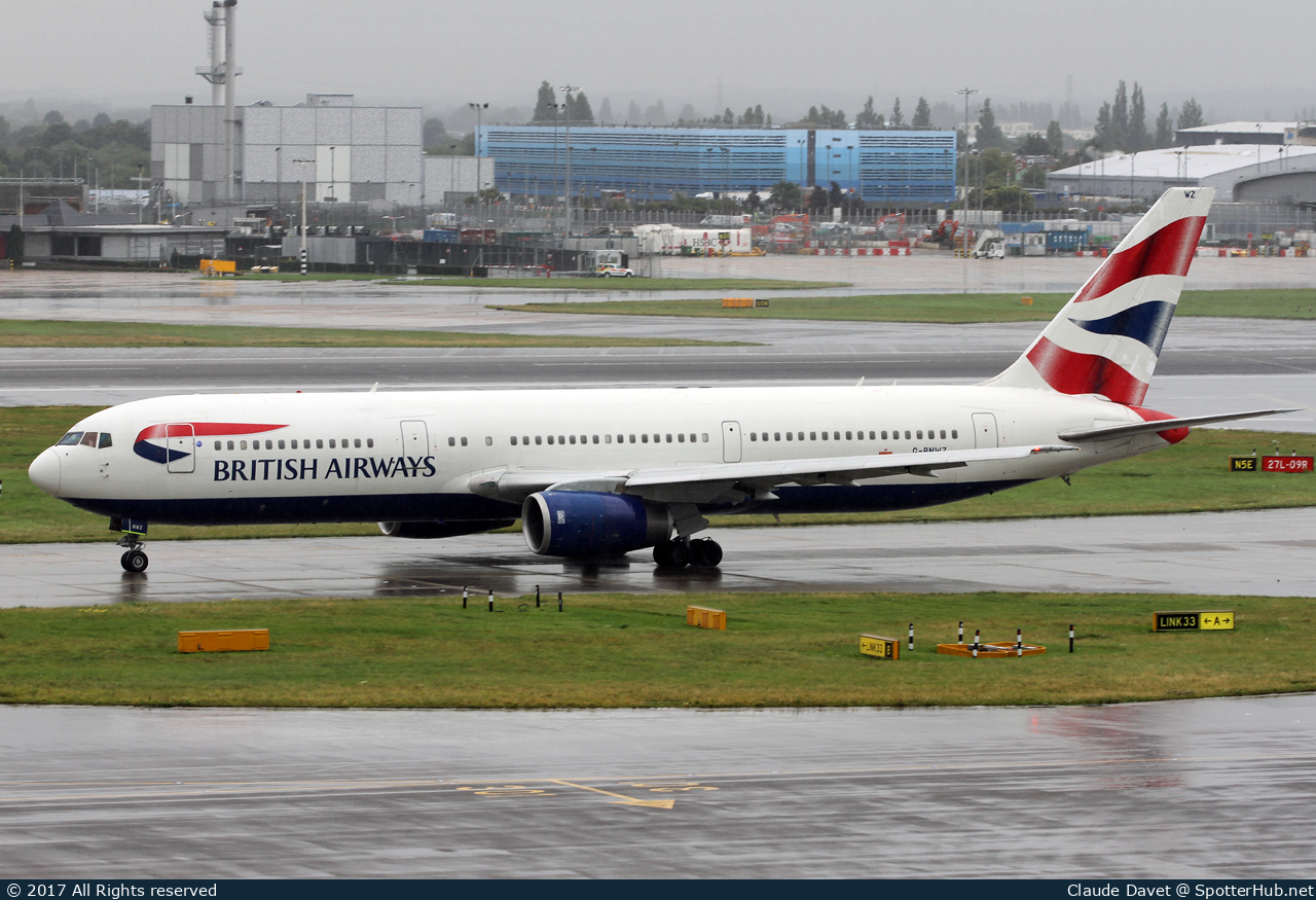 Photo of G-BNWZ - Boeing 767-336(ER) operated by British Airways