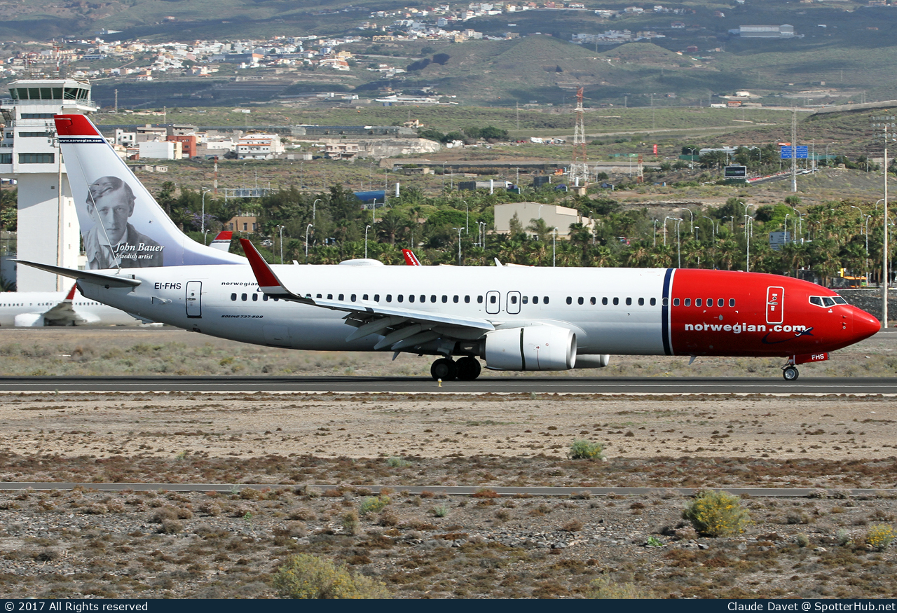 Photo of EI-FHS - Boeing 737-8JP operated by Norwegian Air International