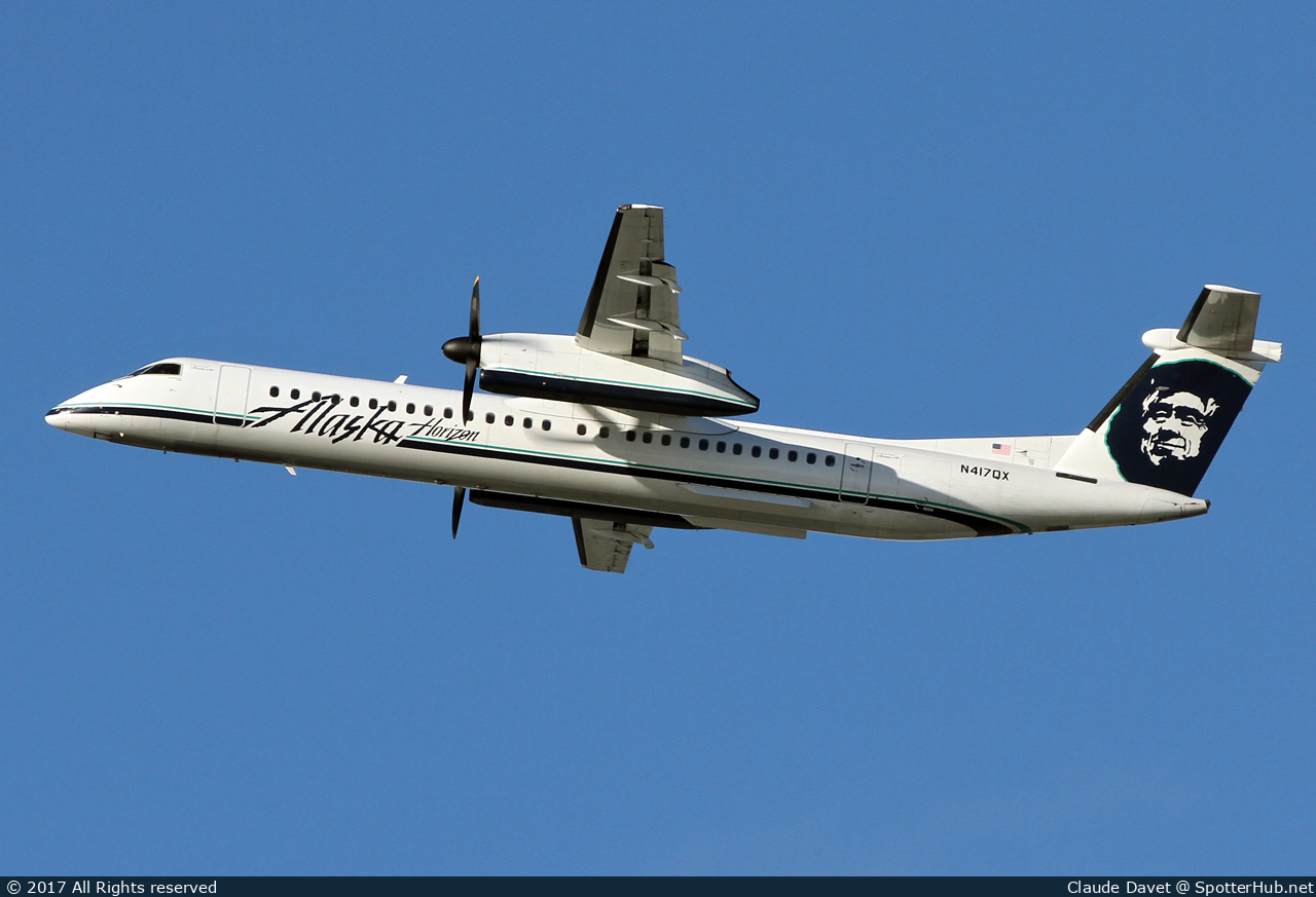 Photo of N417QX - Bombardier DHC-8-402 Dash 8 Q400 operated by Alaska Airlines (opb Horizon Air)
