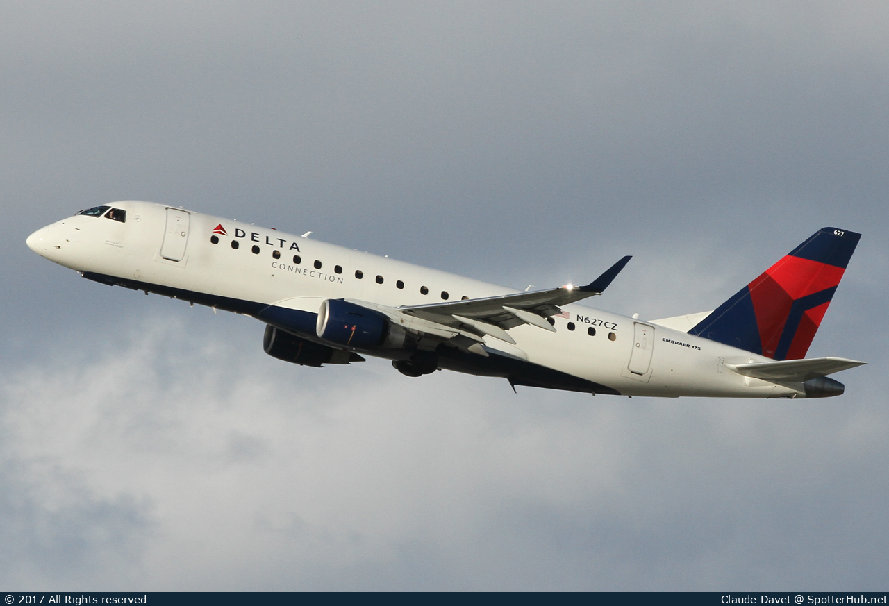 Photo of N627CZ - Embraer ERJ-175LR operated by Delta Connection (opb Compass Airlines)